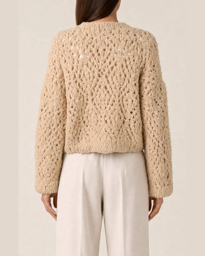 Brunello Cucinelli Womens Yellow Wool Knit Sweater Clothing Yellow