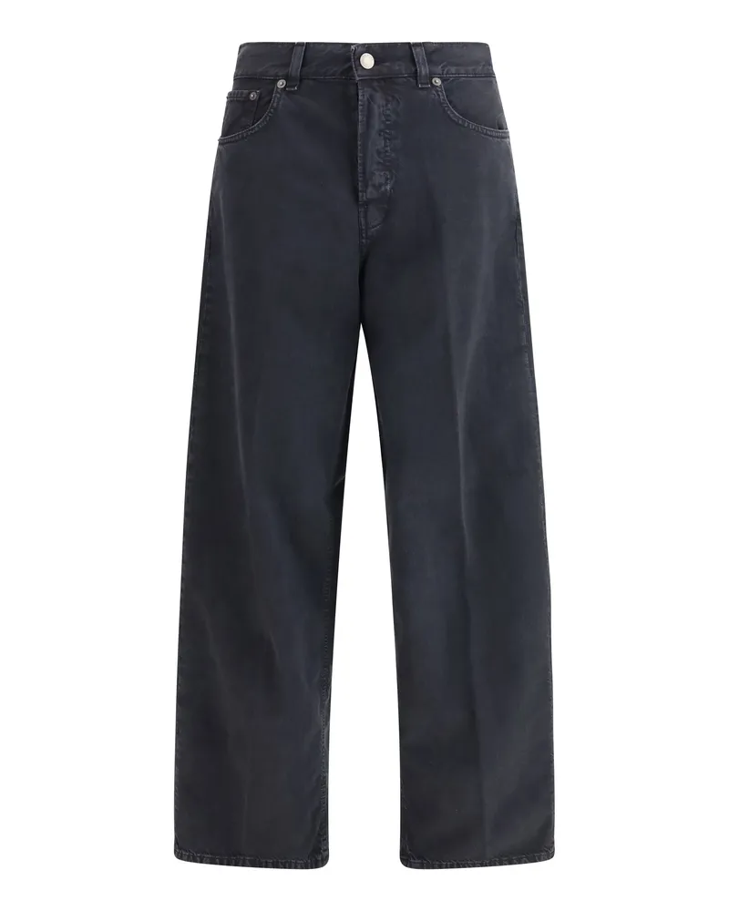 Haikure Women's Jeans Bethany Twill 45 Carbon Cotton Gray
