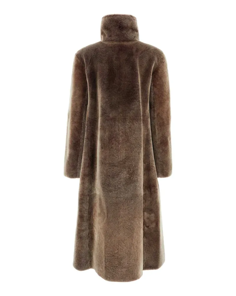 Giorgio Armani Women's Brown Fur Coat Marrone Pellicce Brown