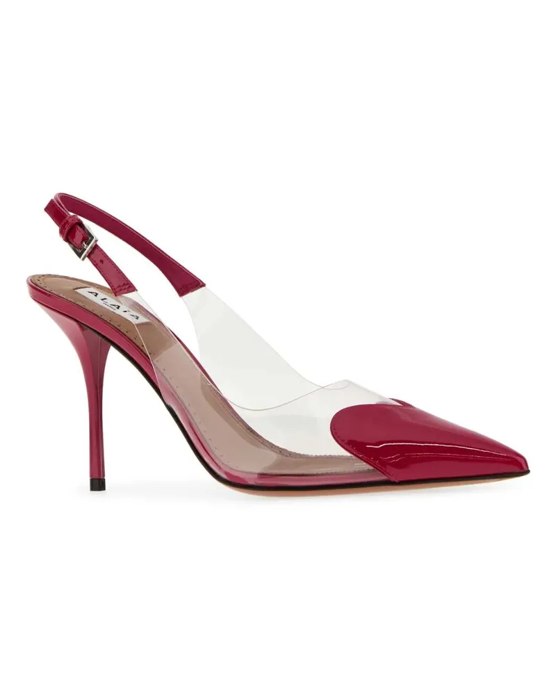 Alaïa Le Coeur Slingback Heel — Purple Purple
