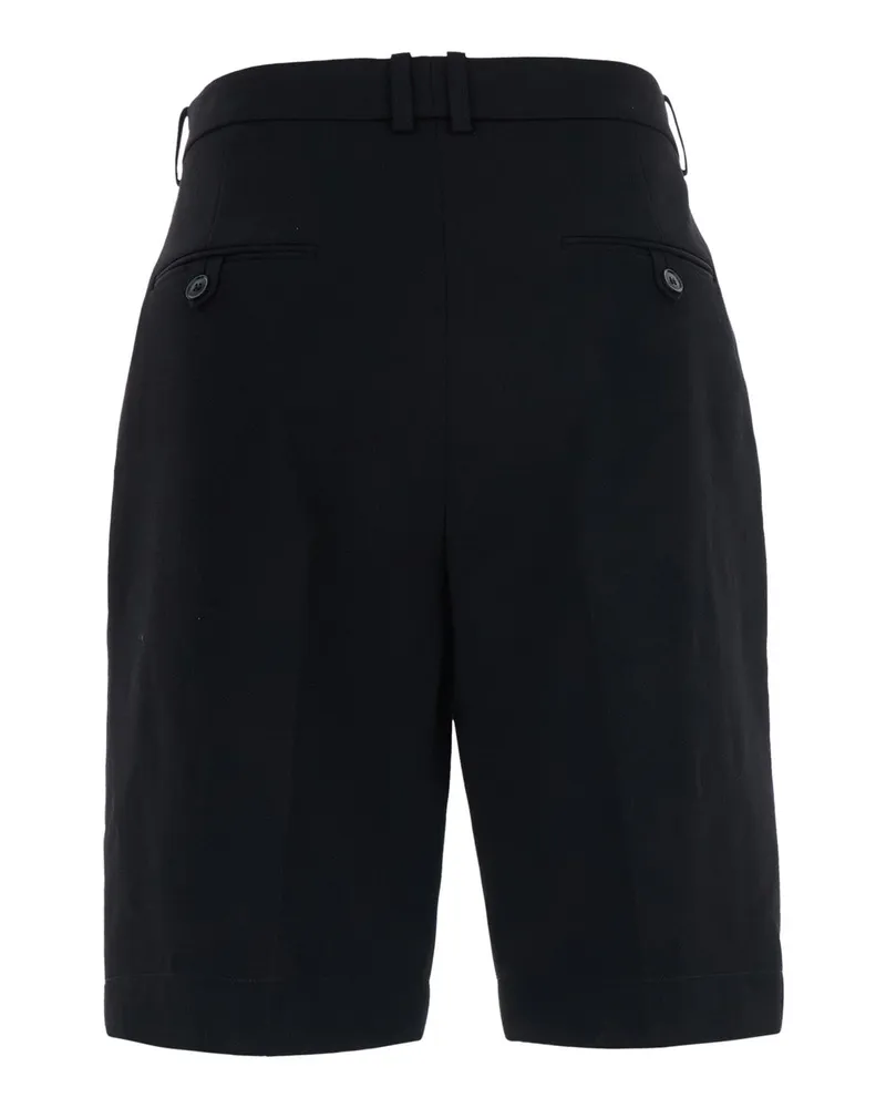 Saint Laurent Women's Bermuda Shorts Black Wool Black