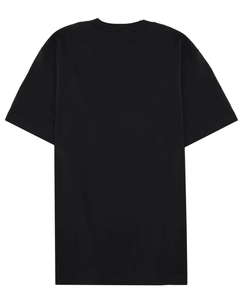 Moschino Logo-Printed Cotton T-Shirt — Black Black