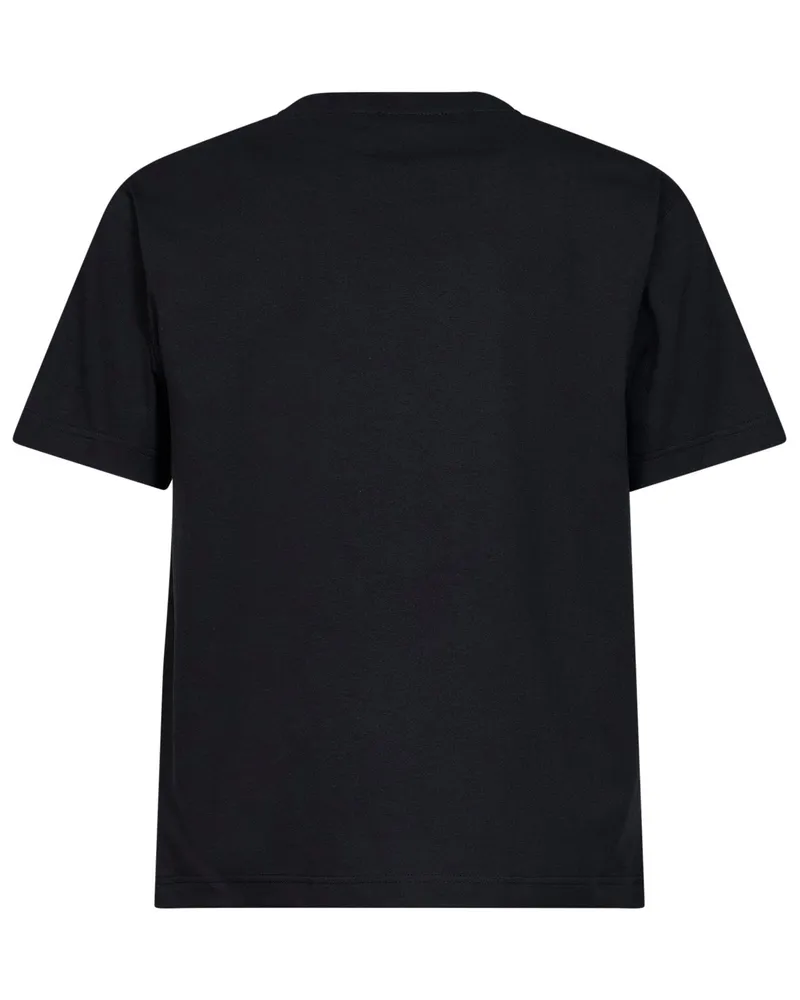 Burberry Men's T-Shirt Knight Stamp Check Black Cotton T-Shirts And Polos Black