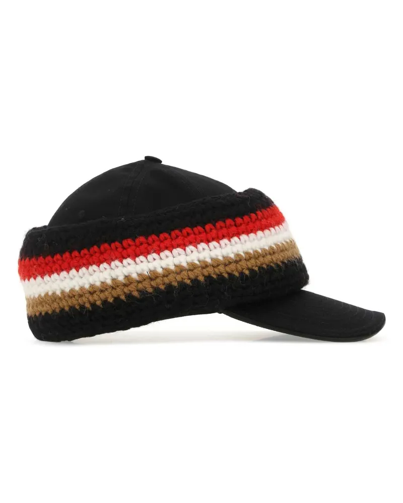 Burberry 8052498 A1189 Exterior: Cotton Wool Cappelli E Fasce Per Capelli Hat Black