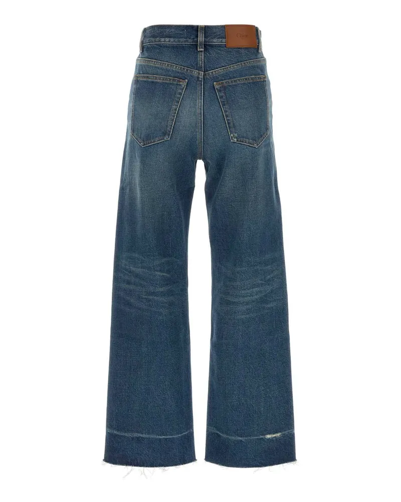Chloé Women's Denim Jeans Darkcobalt Exterior: Cotton Pantaloni Trousers Blue