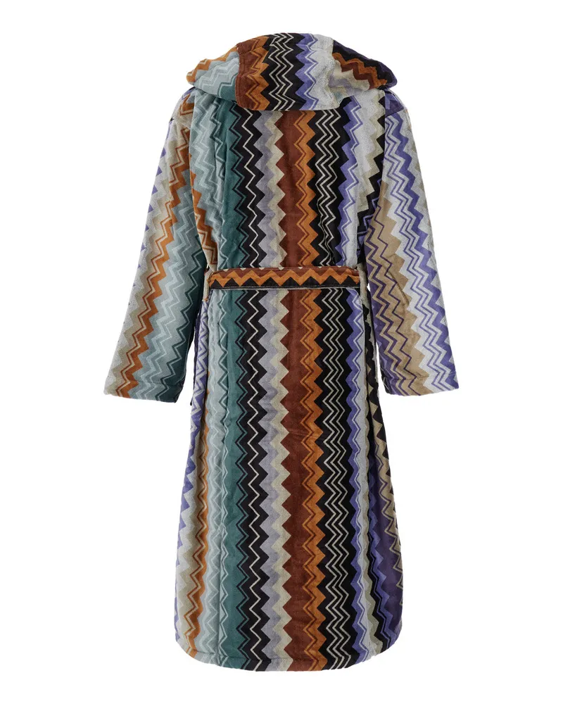Missoni Home Unisex Bathrobe Giacomo Multicolour Cotton Towels & Bath Robes Multicolor