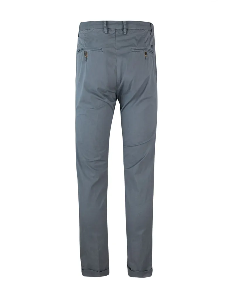 Mason's Men's Chino Trousers Grey Cotton Elastane Gray