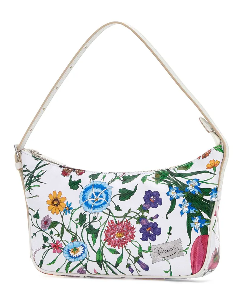 Gucci Fabric Shoulder Bag — White White