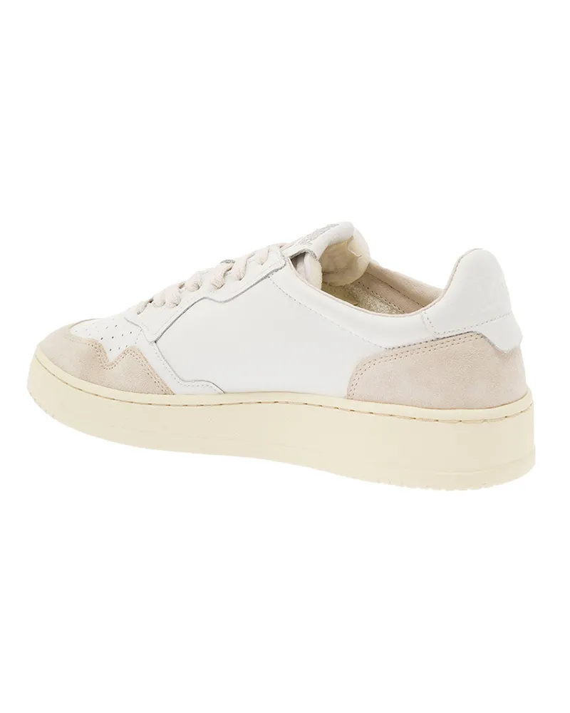 AUTRY Men's Low Top Sneaker Medalist White Leather Cow Trainers White
