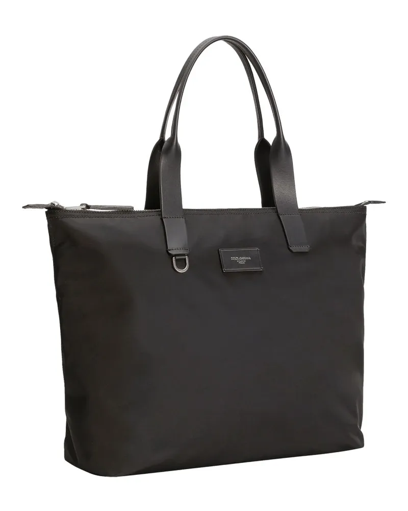 Dolce & Gabbana Men's Large Bag Adamo Black Polyamide Handbags Hand Black