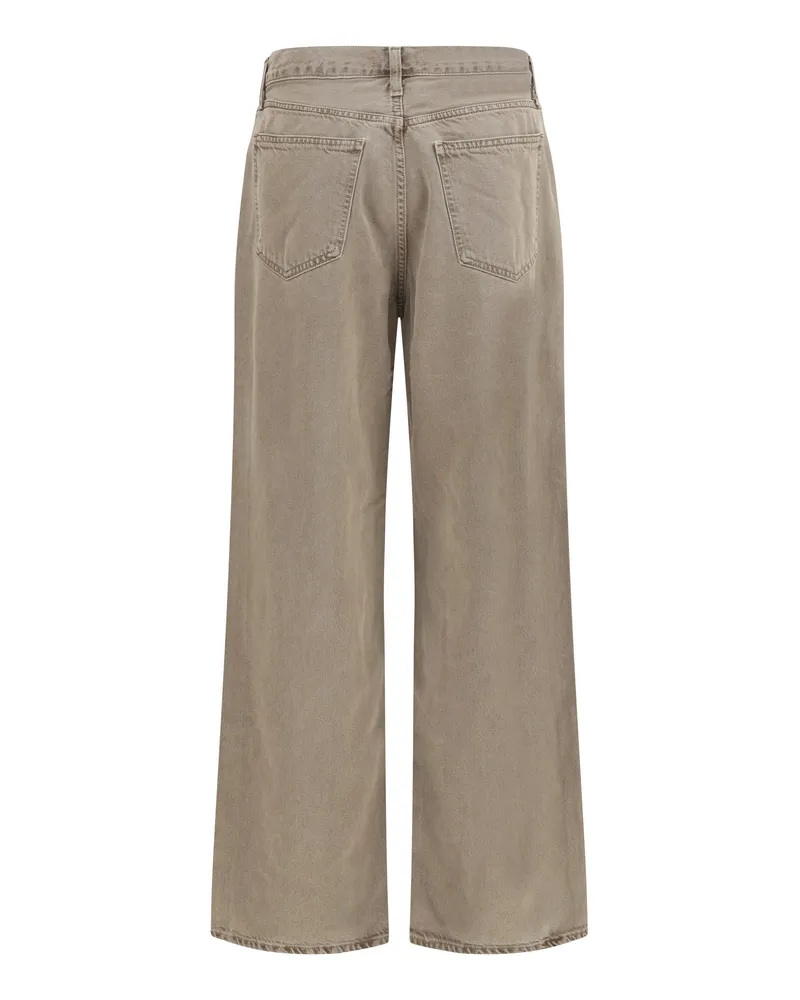 AGOLDE Nanci Jeans — Beige Beige