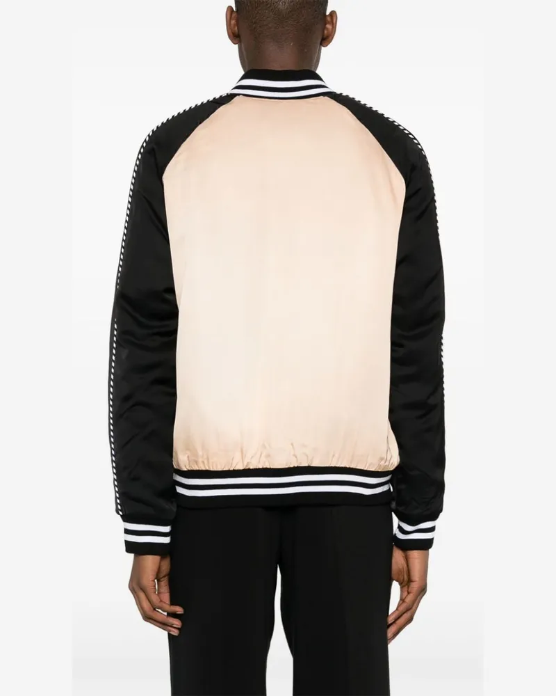 Blue Sky Inn Palm-Graphic Padded Jacket — Black Black