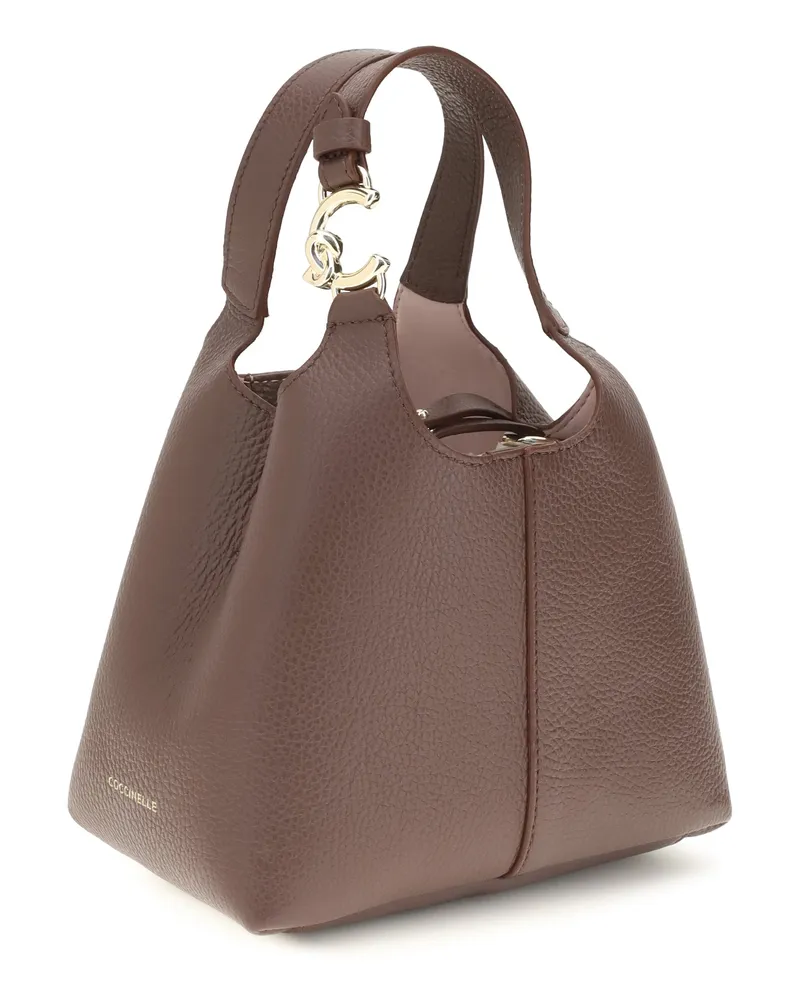 Coccinelle Women's Shoulder Bag C-Easy Berry Calf Leather Brown