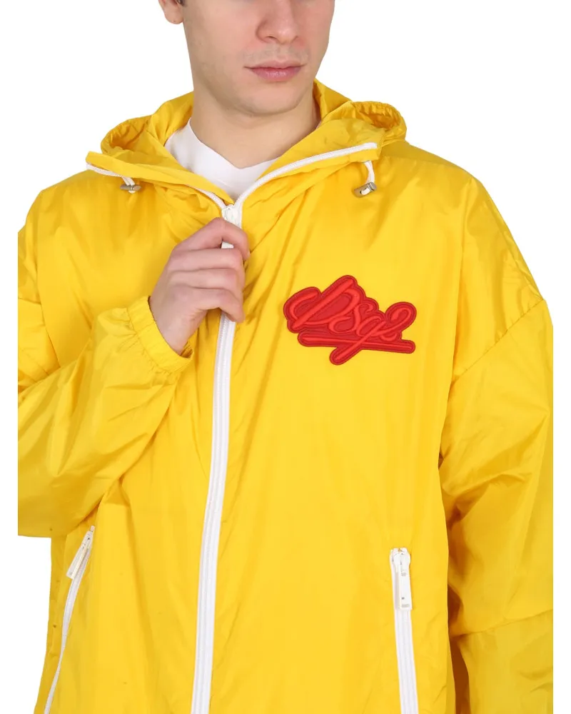 Dsquared2 Logo Patch Jacket — Orange Orange
