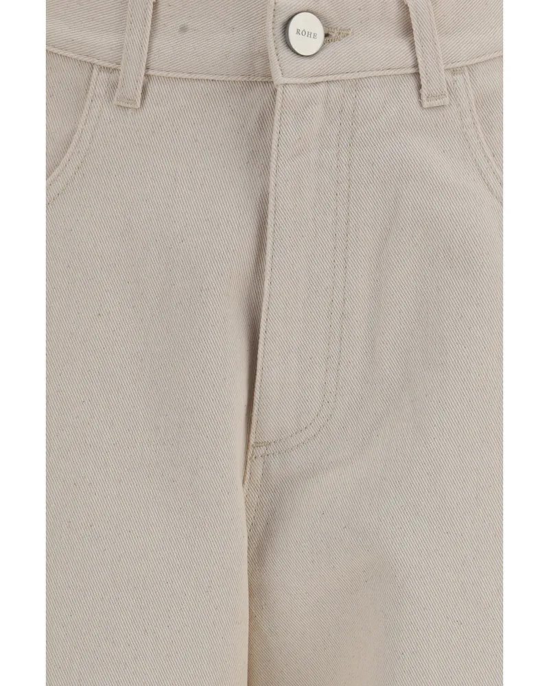 Róhe Women's Jeans Berber Ecru Cotton Beige