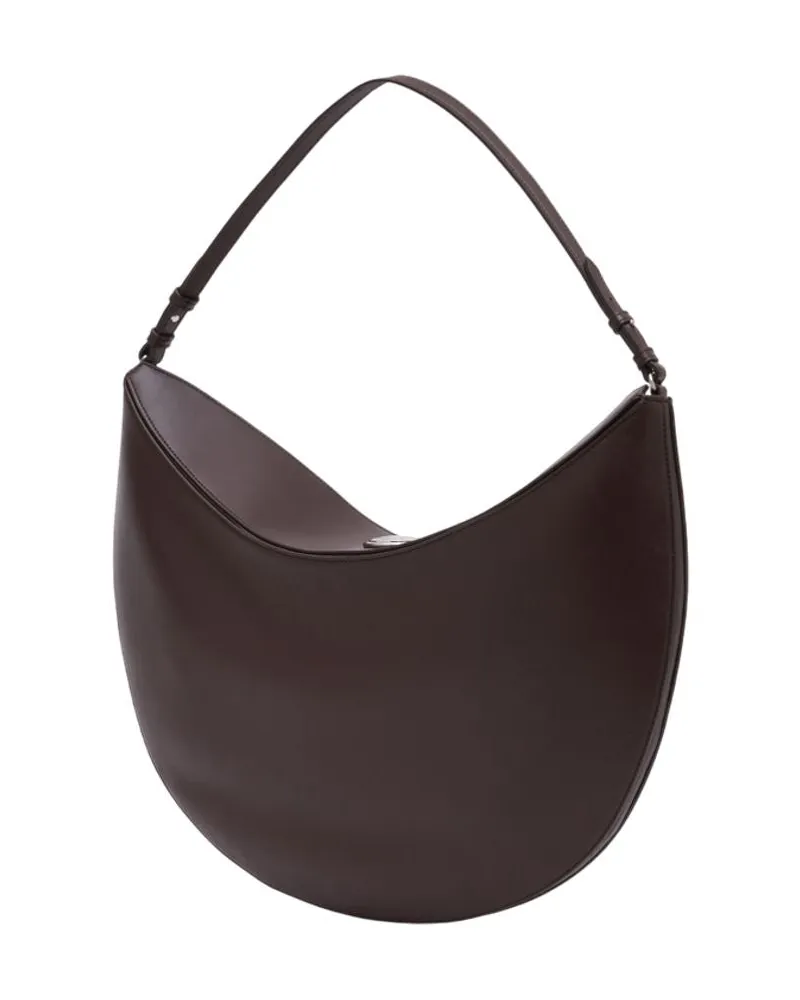 Jacquemus Women's Le Calisso Rond -  Leather Brown Calfskin Bags Shoulder-Hobo-Bags Brown