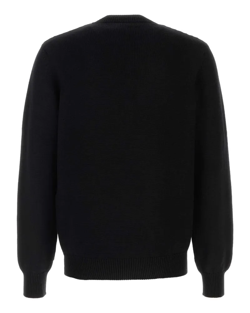Fendi Men's Black Wool Sweater Nero Exterior: Virgin Maglieria Black