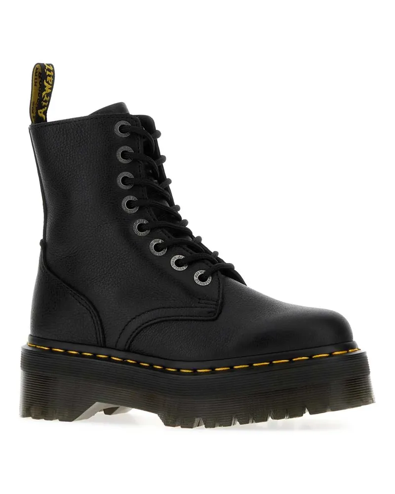 Dr.Martens Lace-Up Leather Platform Boot — Black Black