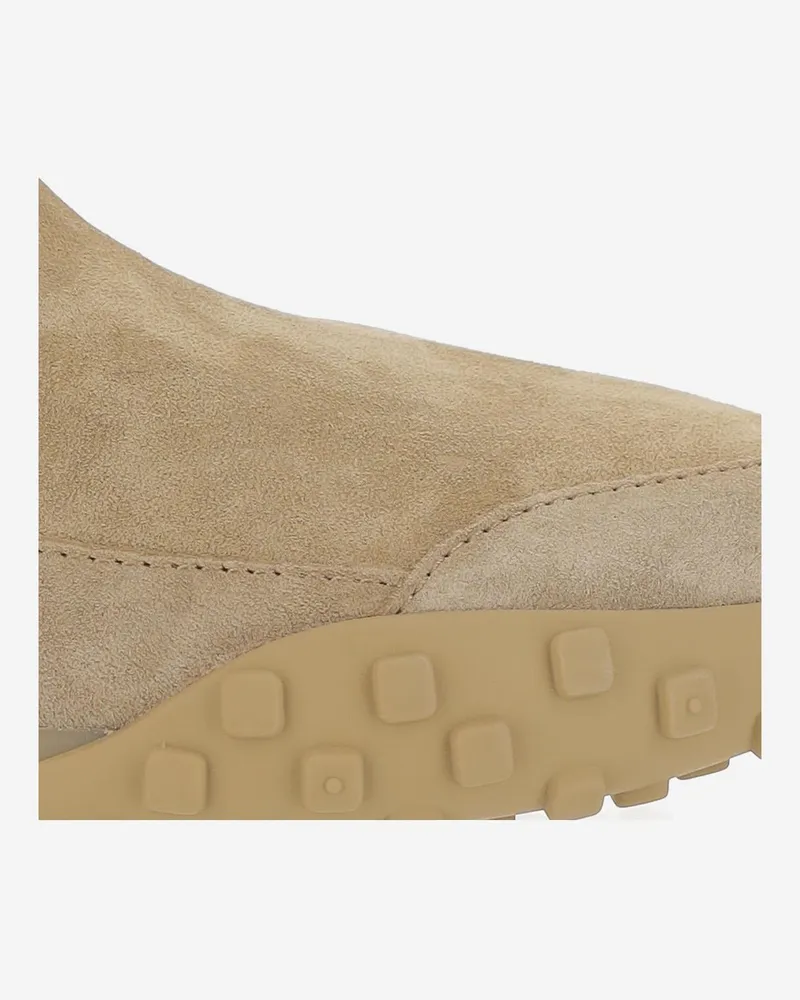 Jil Sander Women's Suede Leather Sneakers Beige Trainers Beige