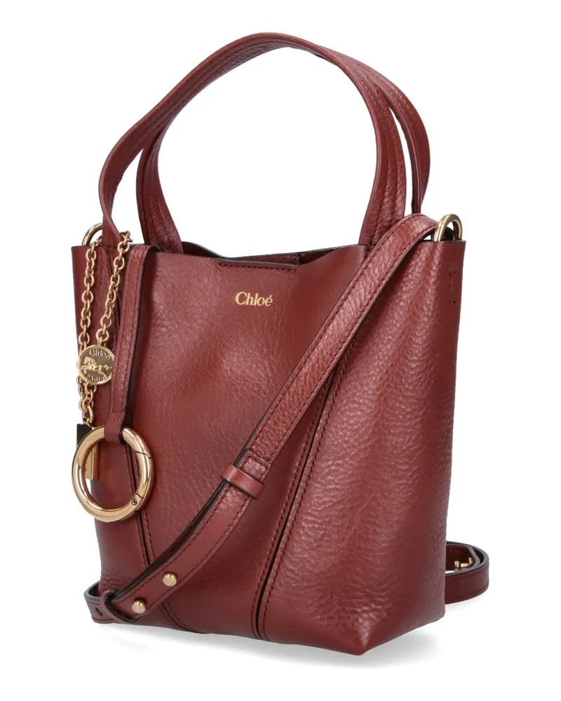 Chloé Women's Chloè Bags Brown Cow Leather Burgundy