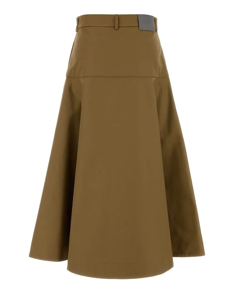 Balenciaga Camel Exterior: Cotton Gonne Skirt Camel