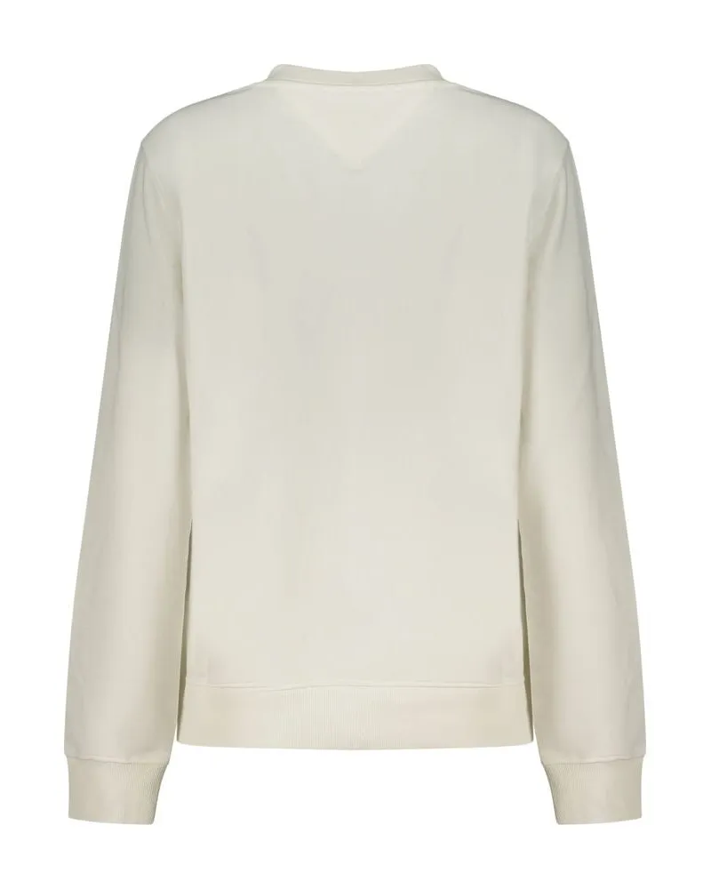 Tommy Hilfiger Logo-Embroidered Cotton Sweatshirt — White White