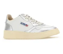 Women's Two-Tone Leather Medalist Sneakers Wb18