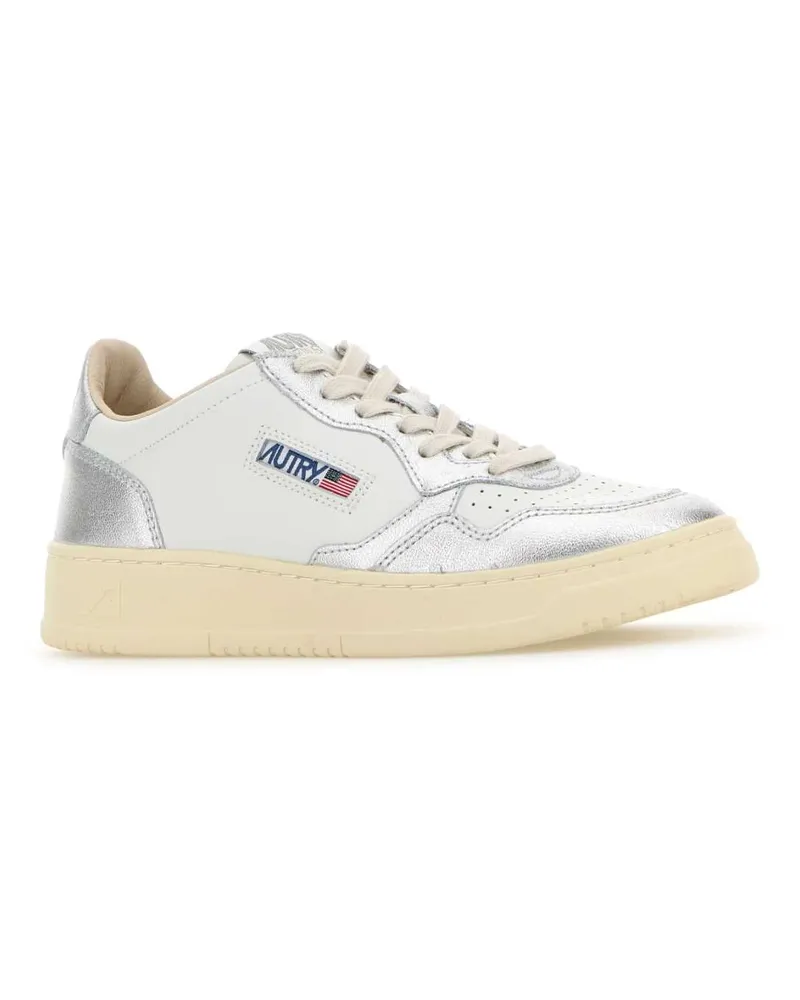 AUTRY Women's Two-Tone Leather Medalist Sneakers Wb18 White