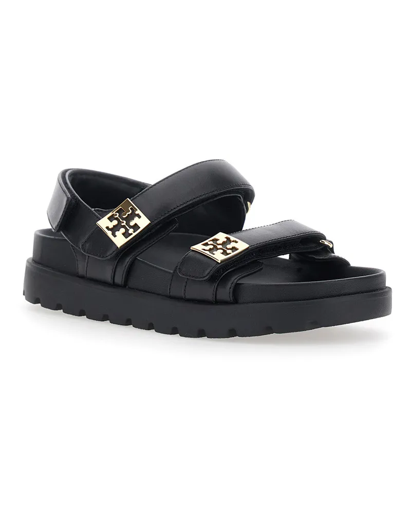 Tory Burch Women's Sandal Mellow Sport Black Calf Leather Black