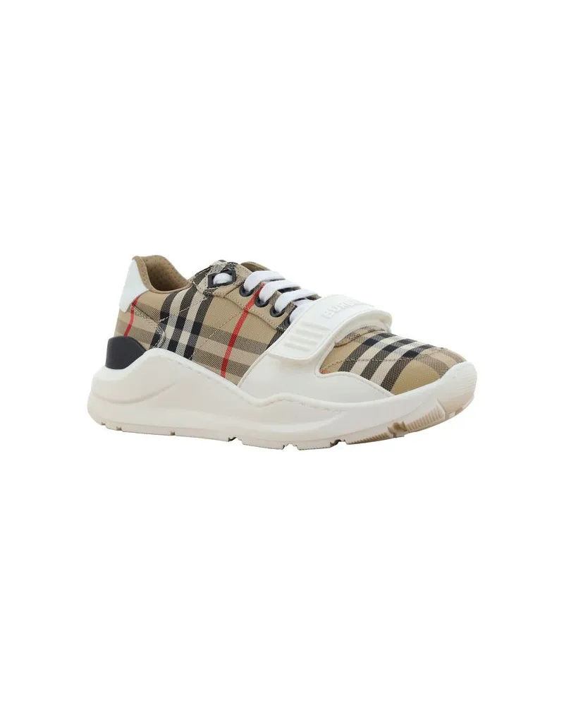 Burberry Women's Beige Cotton Athletic Sneakers Beige