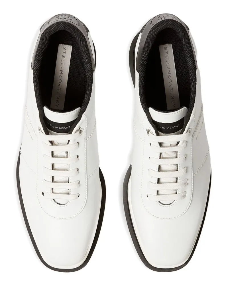 Stella McCartney Platform Leather Sneakers — White White