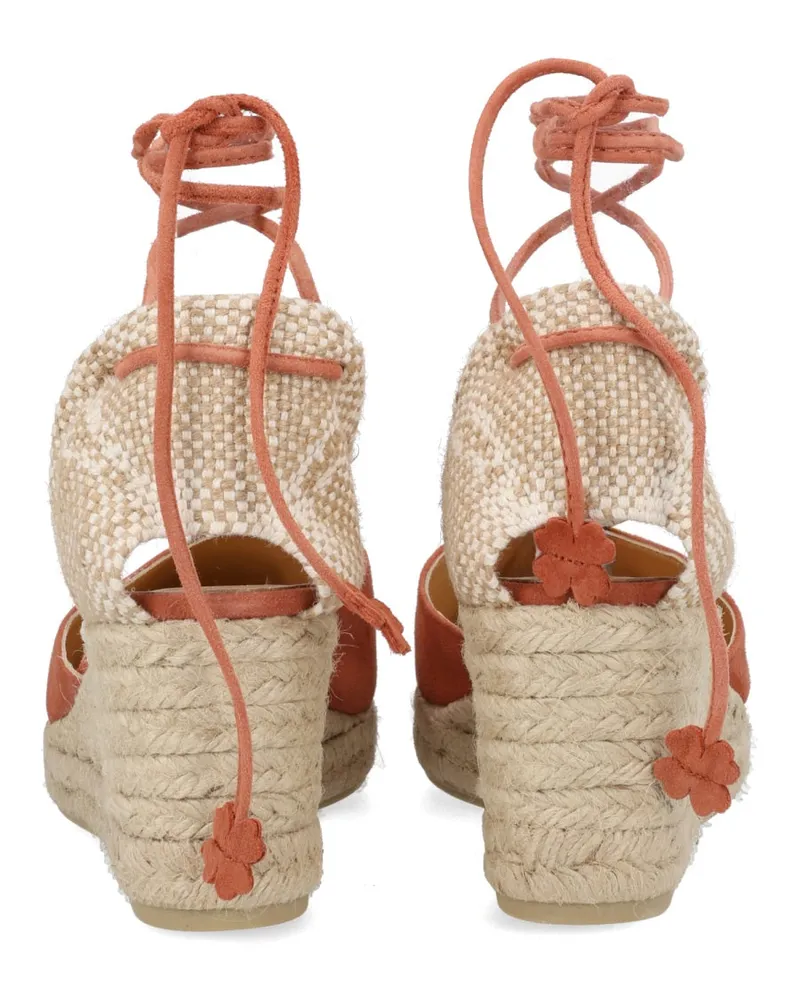Castañer Leather Espadrille Espadrille Flat — Pink Pink