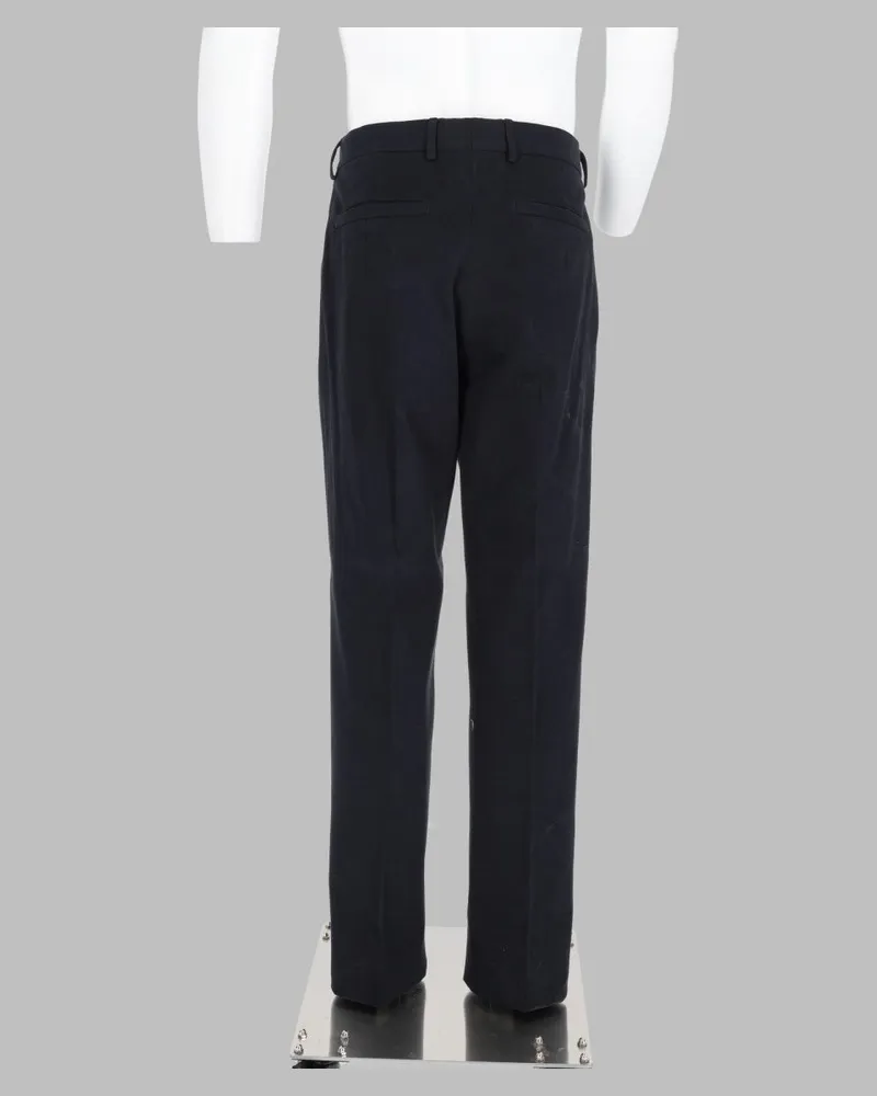 Ermenegildo Zegna Cotton Cashmere Trousers — Black Black