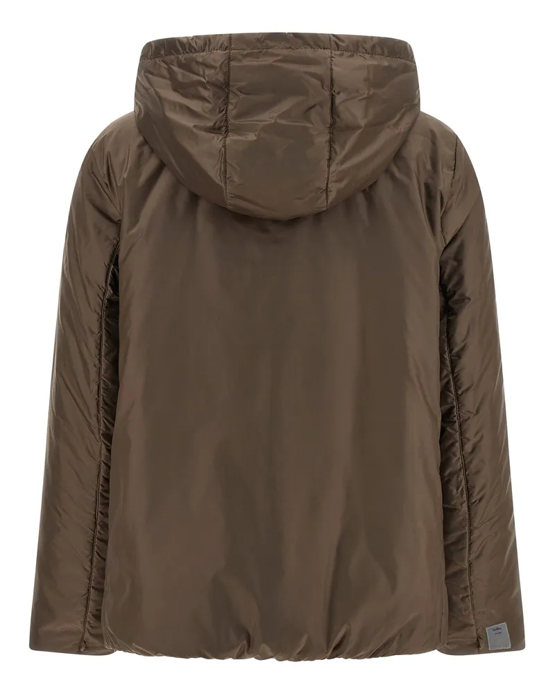 Max Mara Women's Brown Polyester Full-Length Jacket Clothing Brown