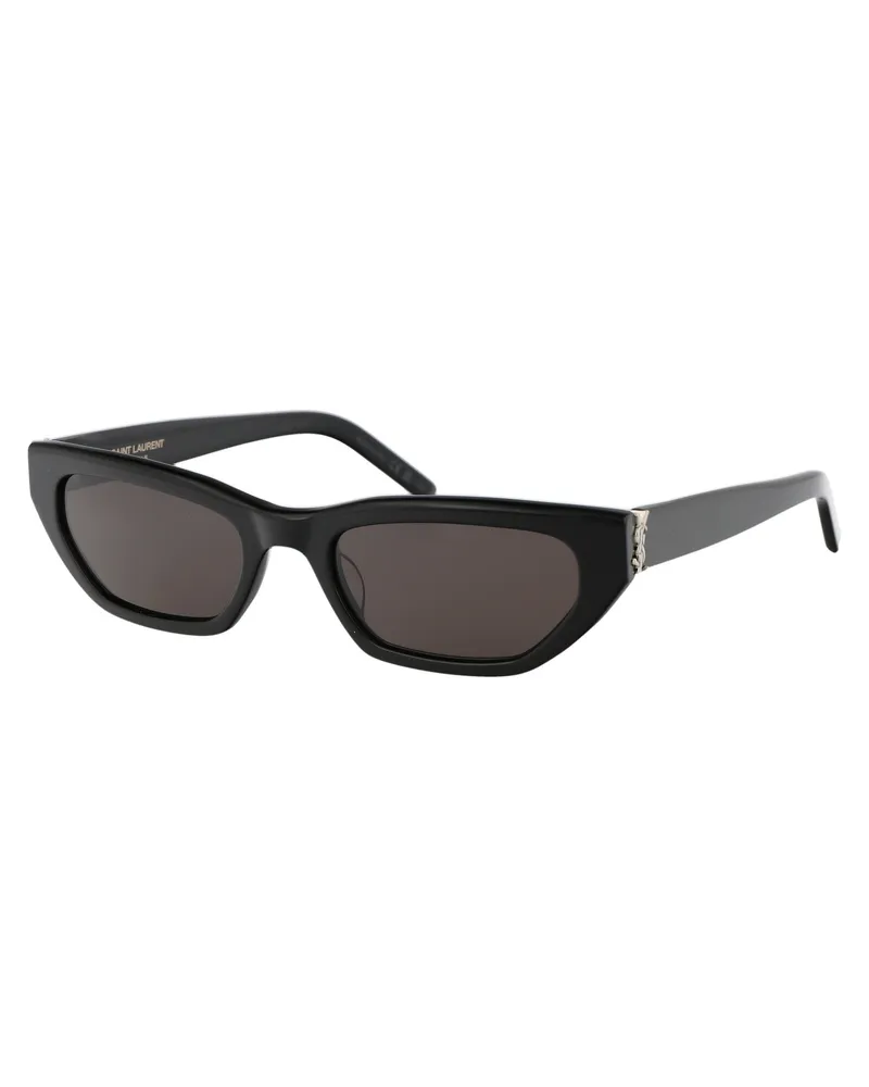 Saint Laurent Unisex Sunglasses Slm126 Black Acetate Black-Black-Black Black/black/black Black