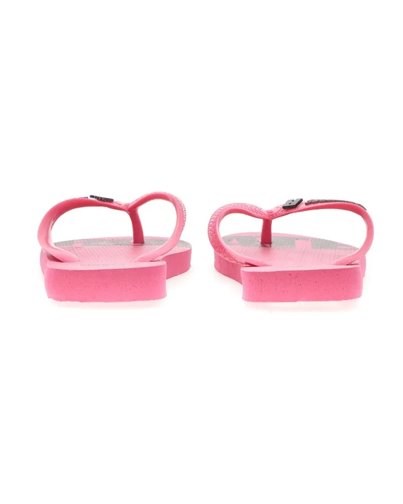 ROTATE Birger Christensen Rubber Flip-Flop Sandals — Pink Pink