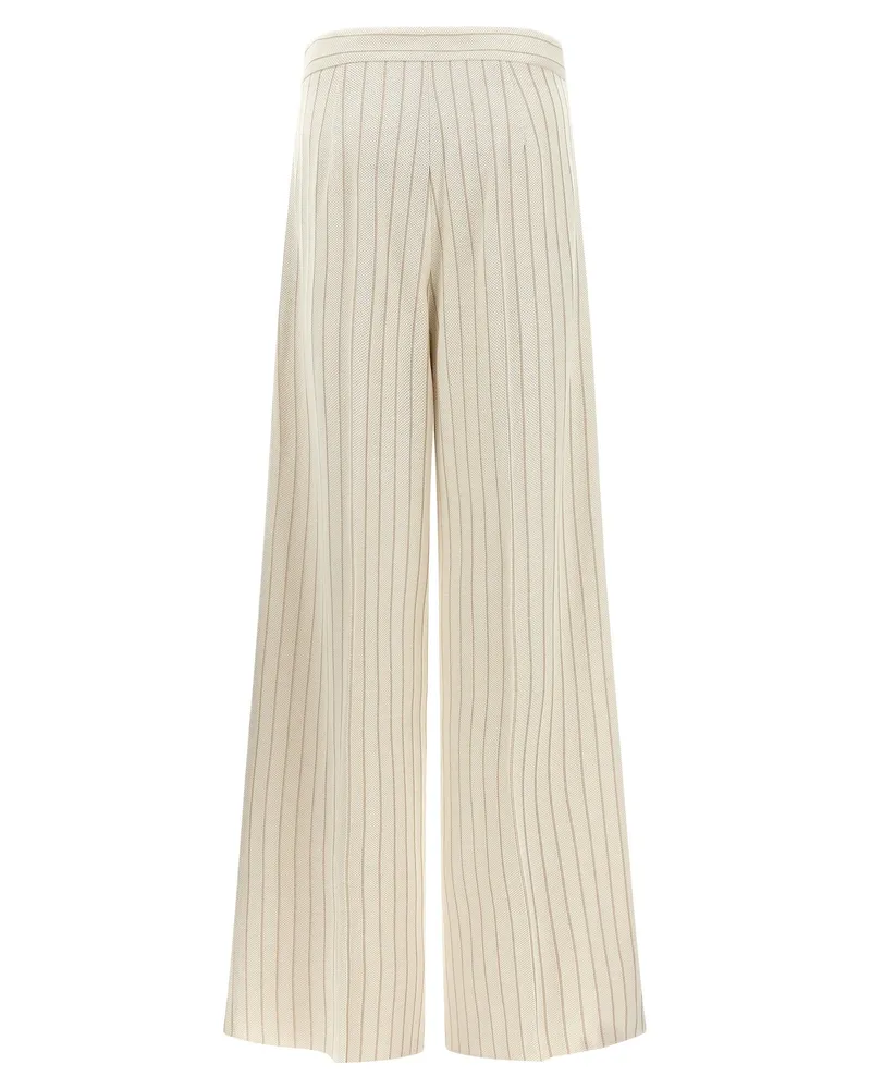 Max Mara Women's White Cotton Casual Pants White