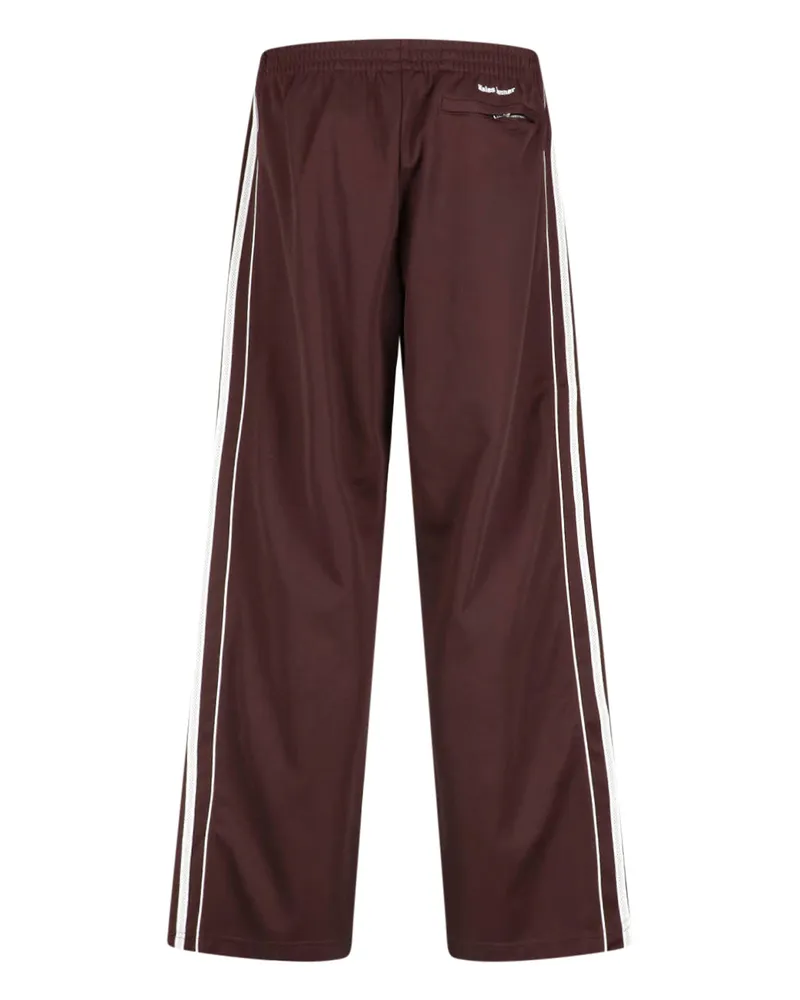 adidas Men Trousers Brown Cotton Brown