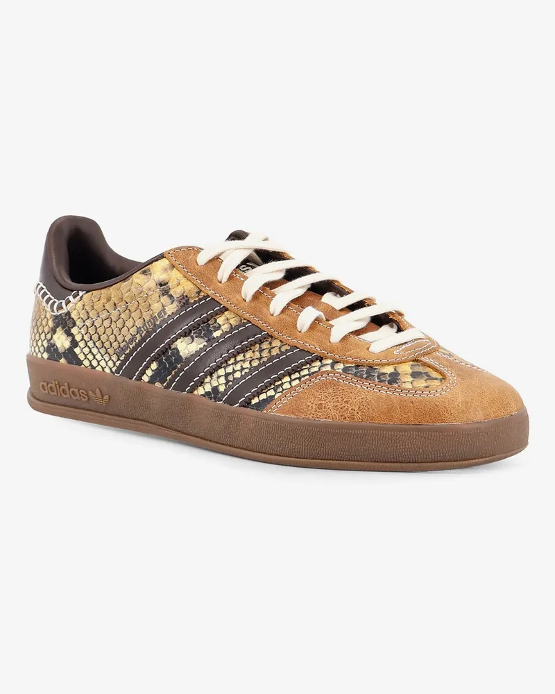 adidas Unisex Sneakers Gazelle Snake Leather Beige Leather-Rubber Trainers Leather/rubber Beige