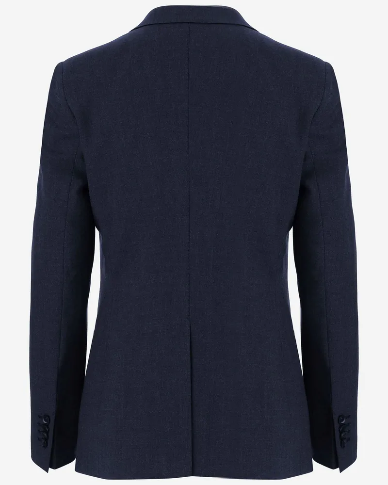 Tagliatore Women's Jacket Parigi Stretch Wool Navy Blue Navy