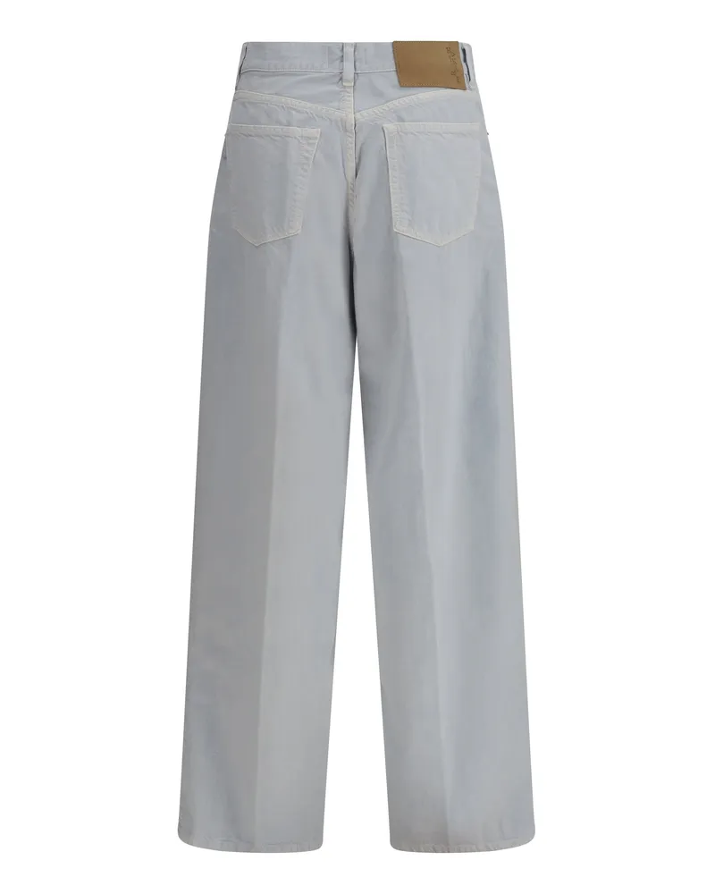 Haikure Women's Bethany Twill 45 Jeans Plein Air Cotton; Linen Gray
