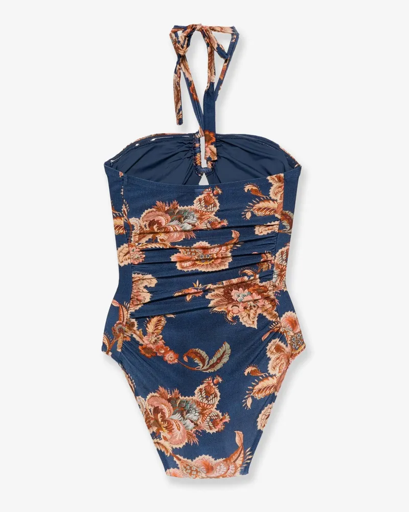 Zimmermann Women's One-Piece Swimsuit Aster Blue Polyamide Swimwear Sea Clothing Navy