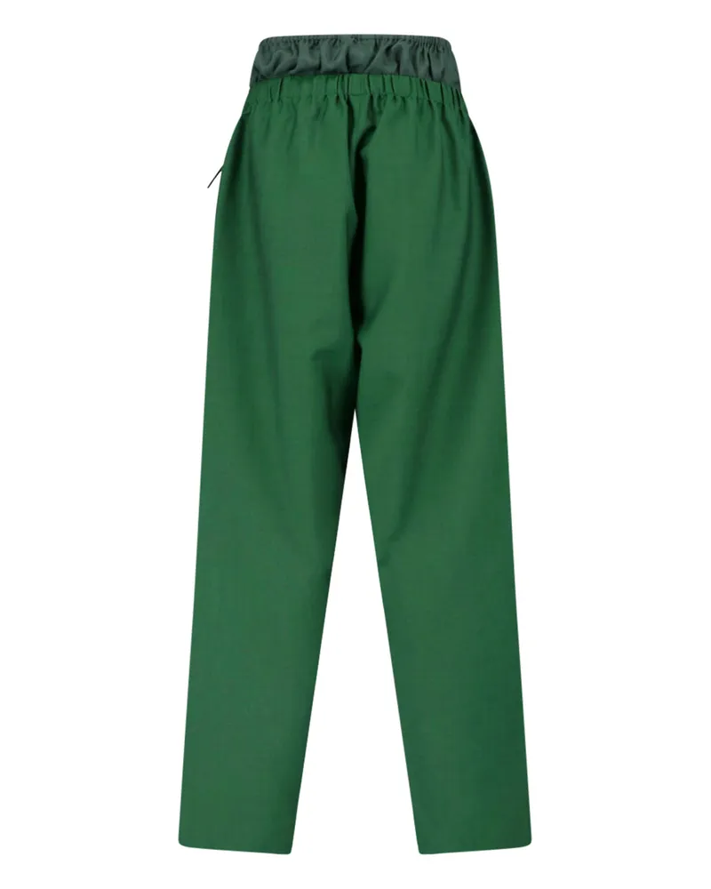 Lacoste Men Trousers Green Wool Green