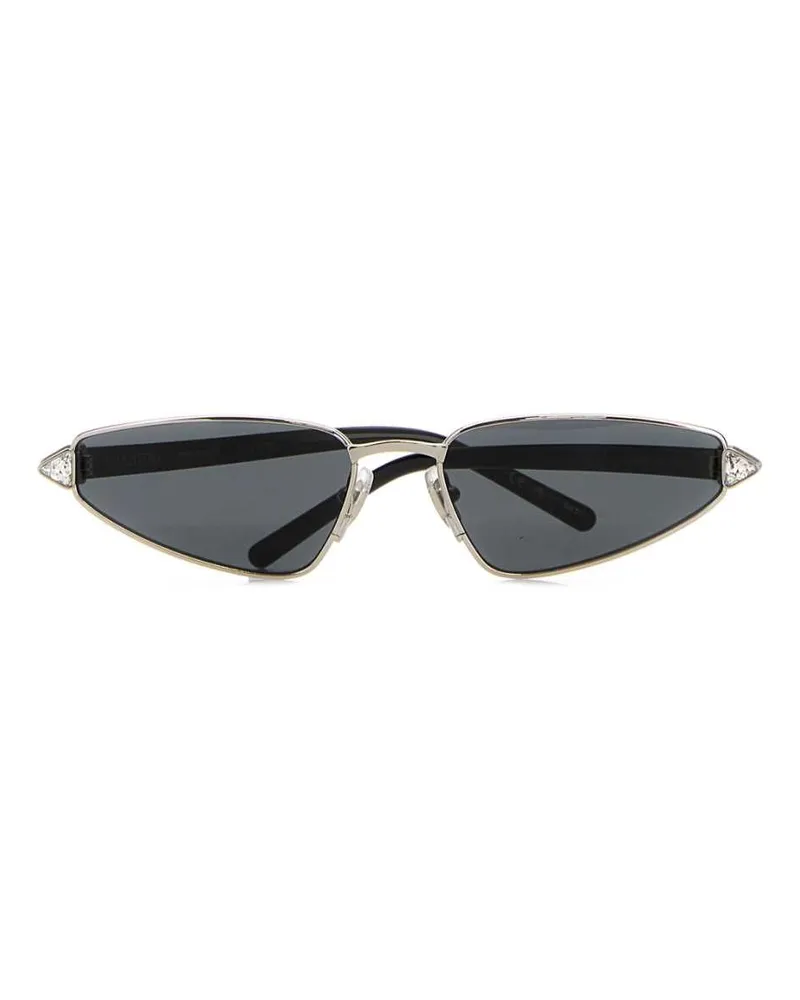 Valentino Garavani Women's Sunglass Metal Cat-Eye Sunglasses Silver Silver