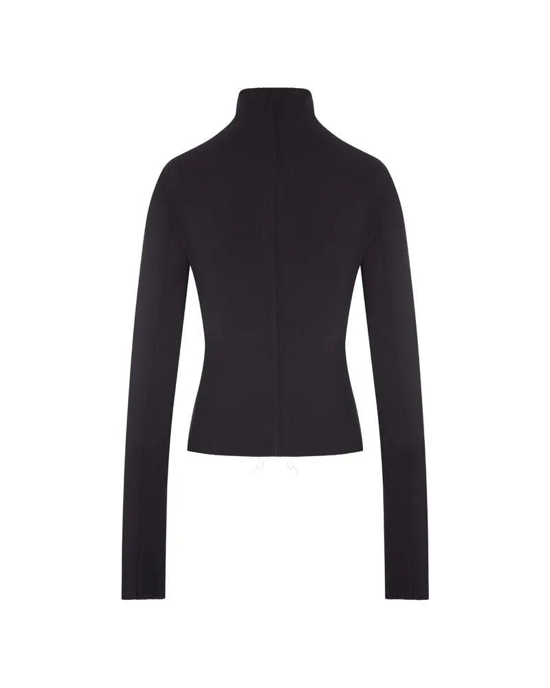 Rick Owens Architectural Back-Zip Jacket — Black Black