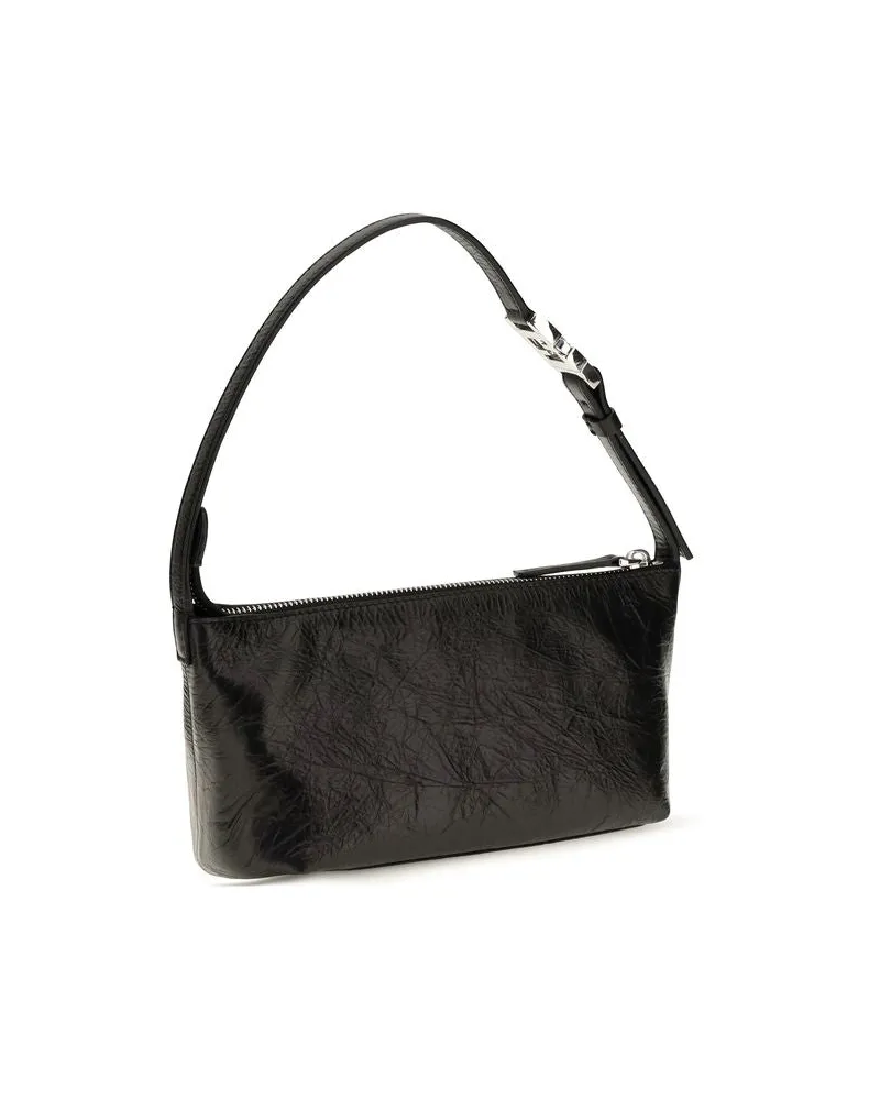 Fendi Women's Black Calf Leather Bos Taurus Clutch Bag Black