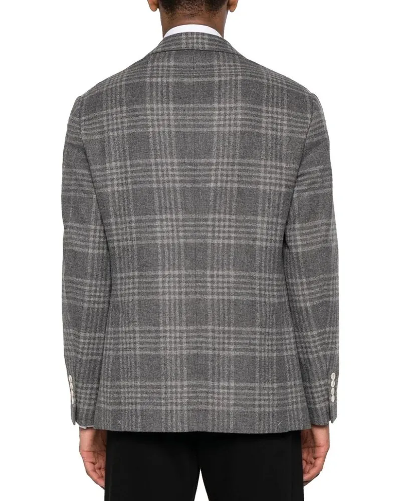Brunello Cucinelli Men's Gray Cashmere Blazer Clothing Gray