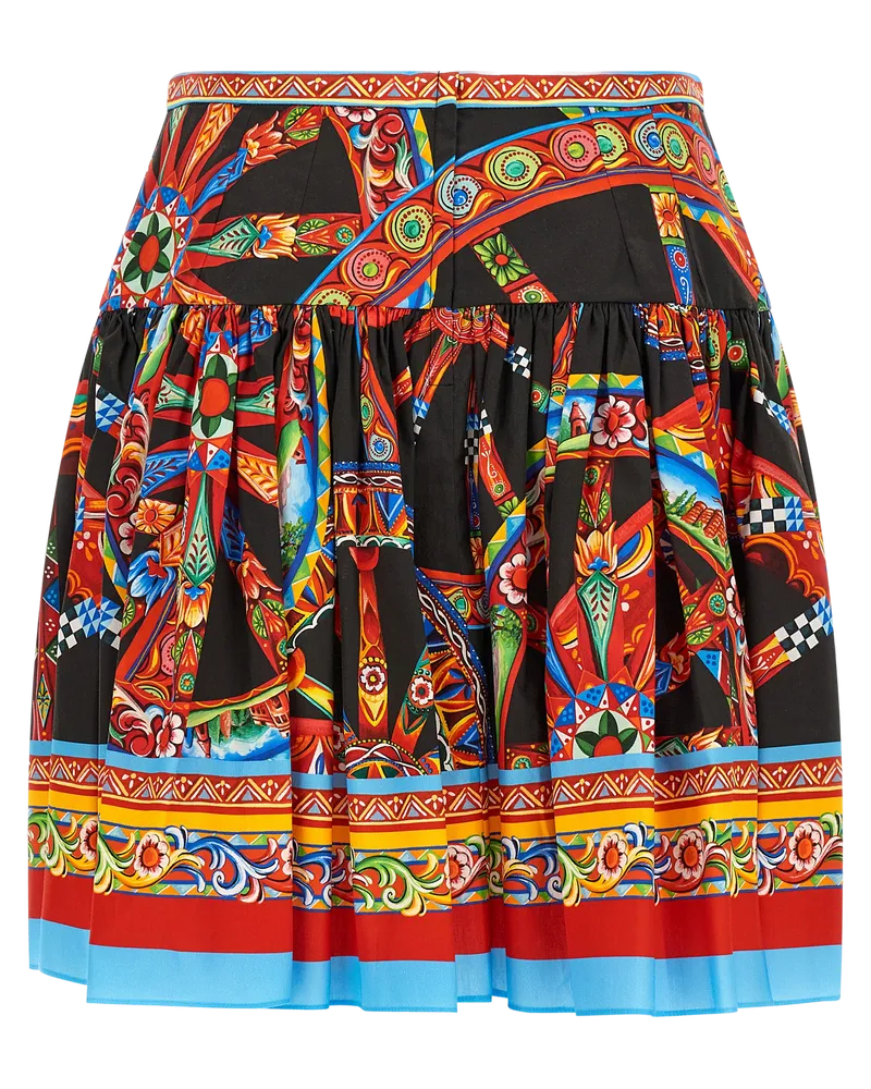 Dolce & Gabbana Women's Multicolor Cotton Long Skirt Multicolor