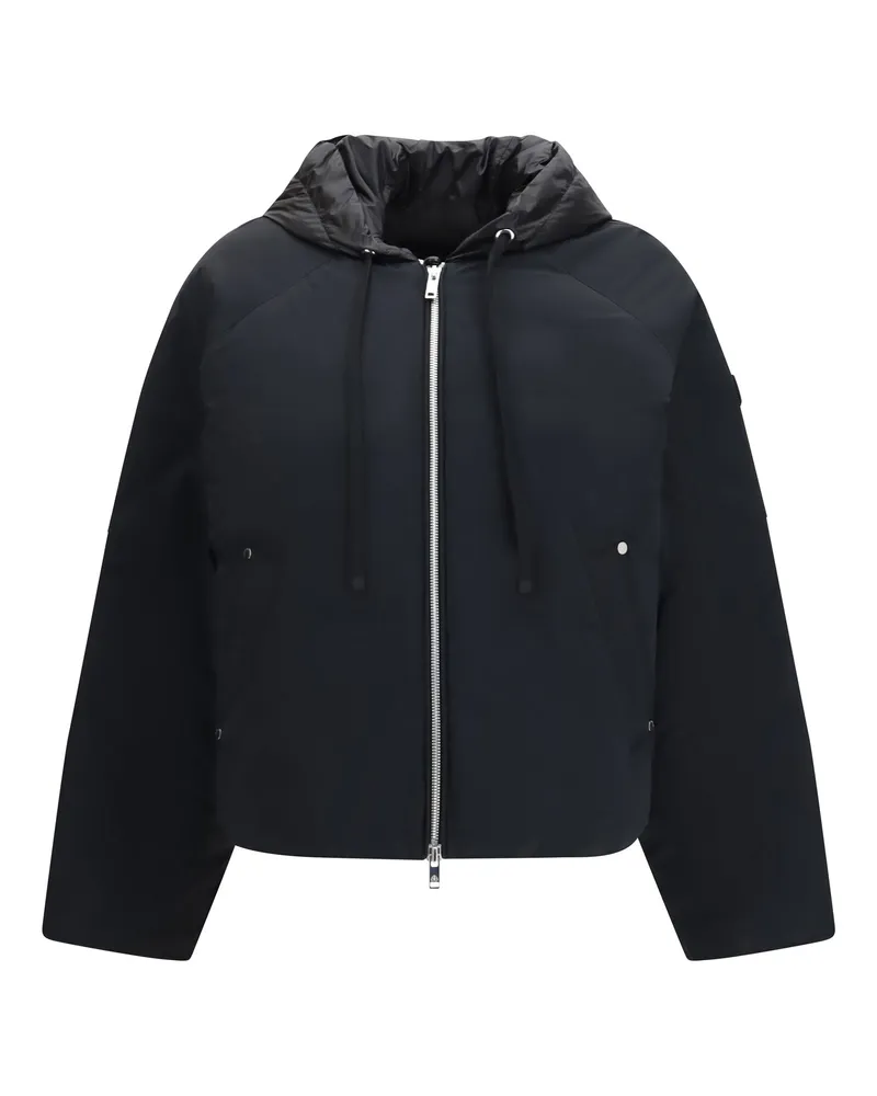 Moose Knuckles Women's Bomber Down Jacket Tegan Black Outer: Nylon Black