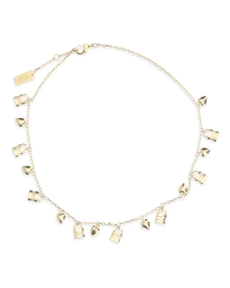 Chloé Women's Necklace Mini Paddington Gold-Tone Vintage Gold Brass Necklaces Gold